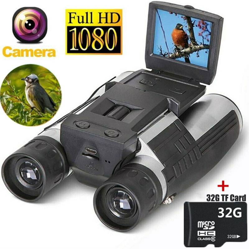 HD 1080P Digital Camera Binoculars With 32G TF Card 2.0" LCD 12x32 Telescope - ยี่ห้อ MiniCar ราคา 6,773 บาท*ส่งฟรี