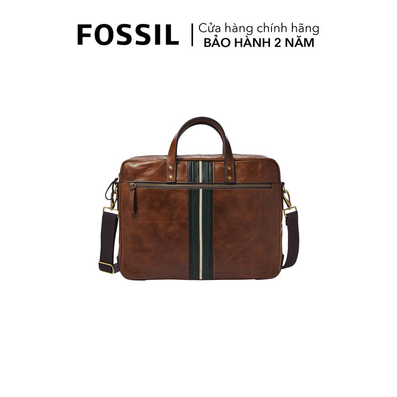 Túi đeo chéo nam da thật Fossil Haskell Messenger Bag MBG9456222 - màu nâu