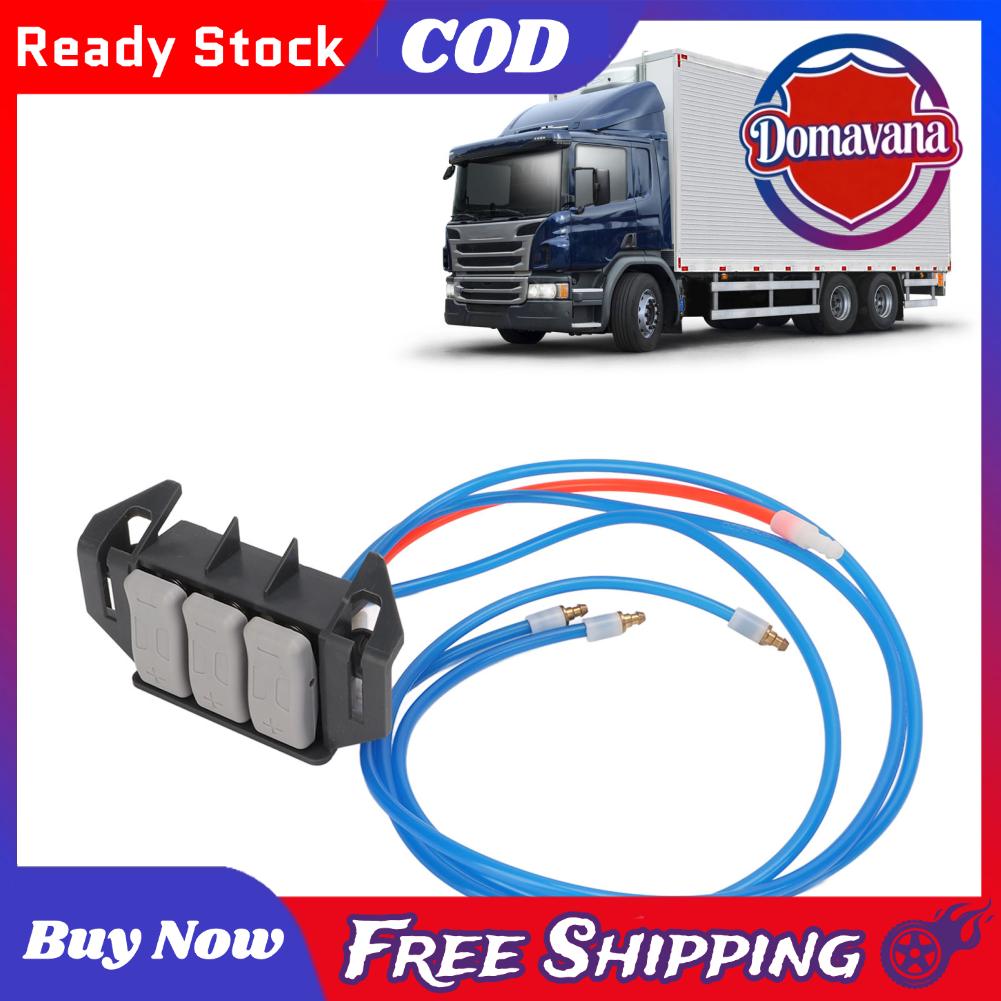 Domavana Công tắc xe tải Universal 3 Gang Công tắc điều khiển xe tải Chất liệu ABS có độ nhạy cao để điều chỉnh máy bơm Thay thế phù hợp trực tiếp Giá 605,000 Đồng*Miễn phí vận chuyển