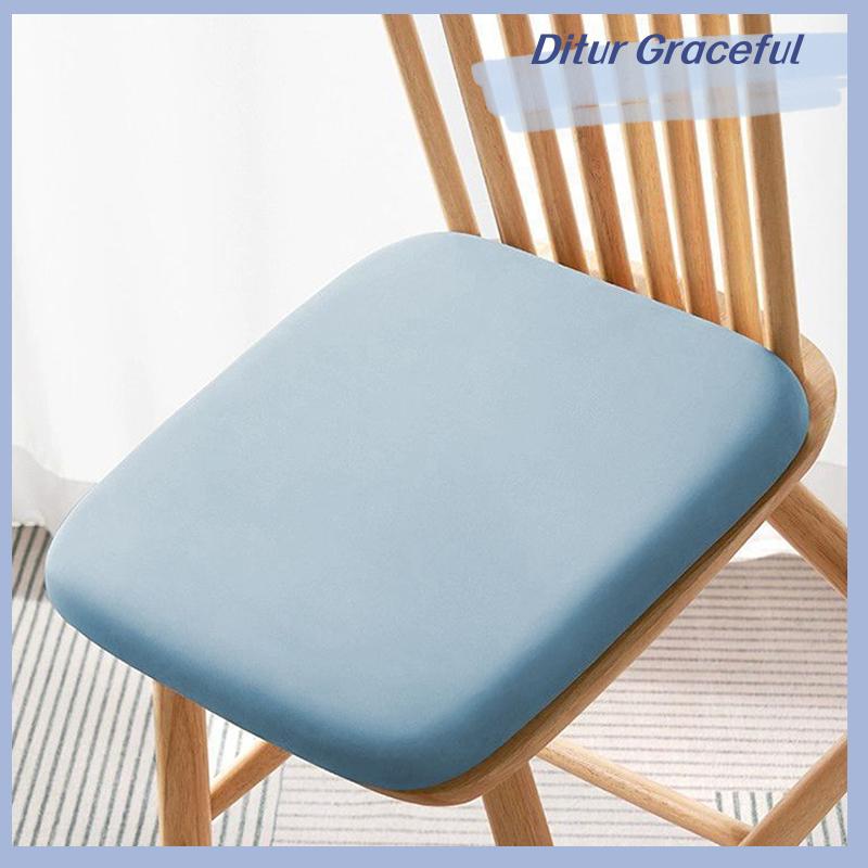 Ditur Bộ nhớ bọt băng lụa đàn hồi vải ghế đệm mềm ghế văn phòng Pad xe Ghế Pad cho dài ngồi thắt lưng hỗ trợ giảm đau