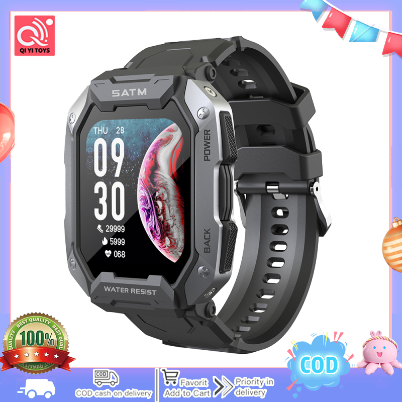 C20 Smart Watch Bluetooth-compatible 5.0 Heart Rate Blood Oxygen Monitor
