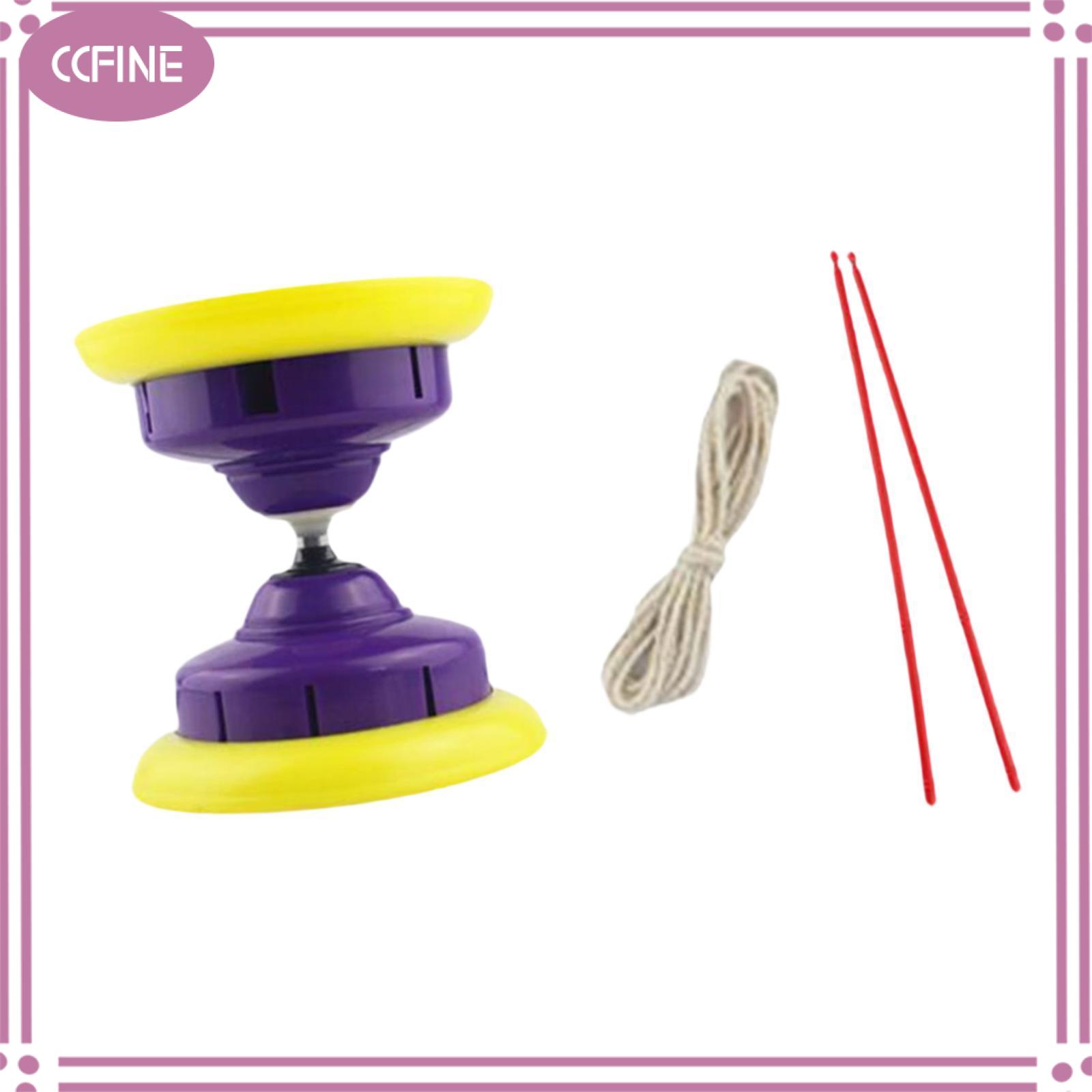 Ccfine diabolo đồ chơi Trung Quốc tung hứng đồ chơi Trọng lượng nhẹ tập thể dục linh hoạt đa chức năng với gậy cho công viên ngoài trời Vườn cộng đồng