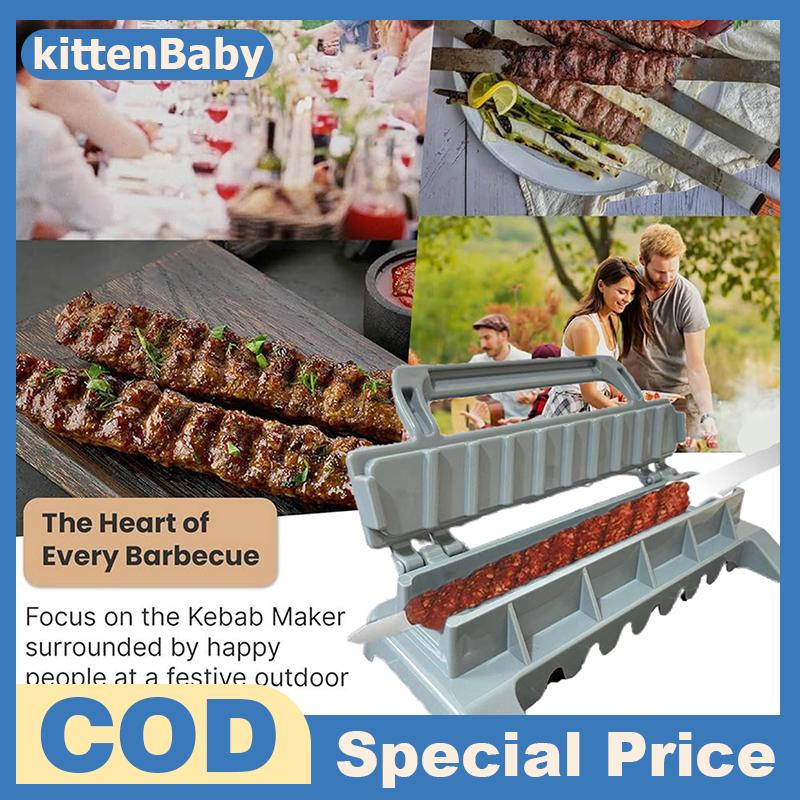 kittenBaby เครื่องทำเคบับแบบใช้ซ้ำได้, เครื่องทำเคบับย่างบาร์บีคิวแบบแถวเดียวใช้ซ้ำได้ ราคา 197 บาท*ส่งฟรี