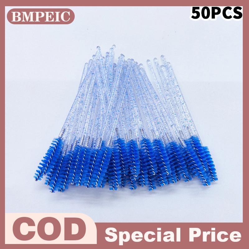 BMPEIC Dùng Một Lần Pha Lê Lông Mi Bàn Chải Lược 50 100Pcs Mắt Lông Mi Mở Rộng Mascara Wands Trang Điểm Chuyên Nghiệp Trang Điểm Vẻ Đẹp Công Cụ