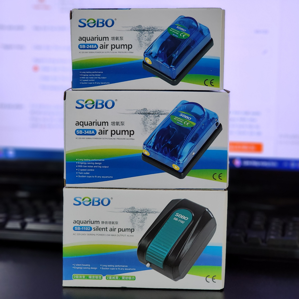 Máy sủi oxi sobo sb-248a/ 348a/ 1102 - tặng kèm dây oxi và đá sủi