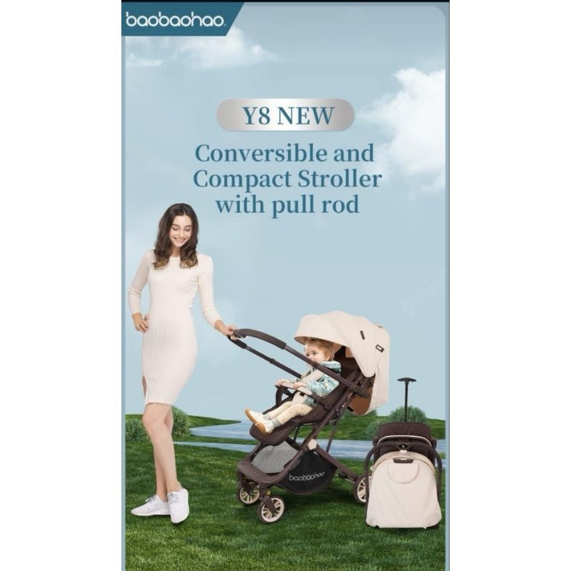 Stroller bayi Anak Baobaohao Y8 Cabin Size Kereta dorong bayi Premium Stoler Stroler