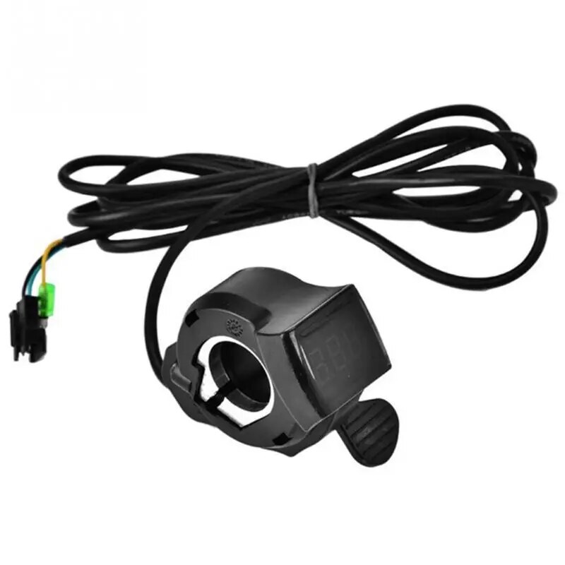 Thiết lập E-Tay Lái Xe Đạp Xe máy điện Accelerator Thumb với màn hình LCD đen Grips phụ kiện h4gf