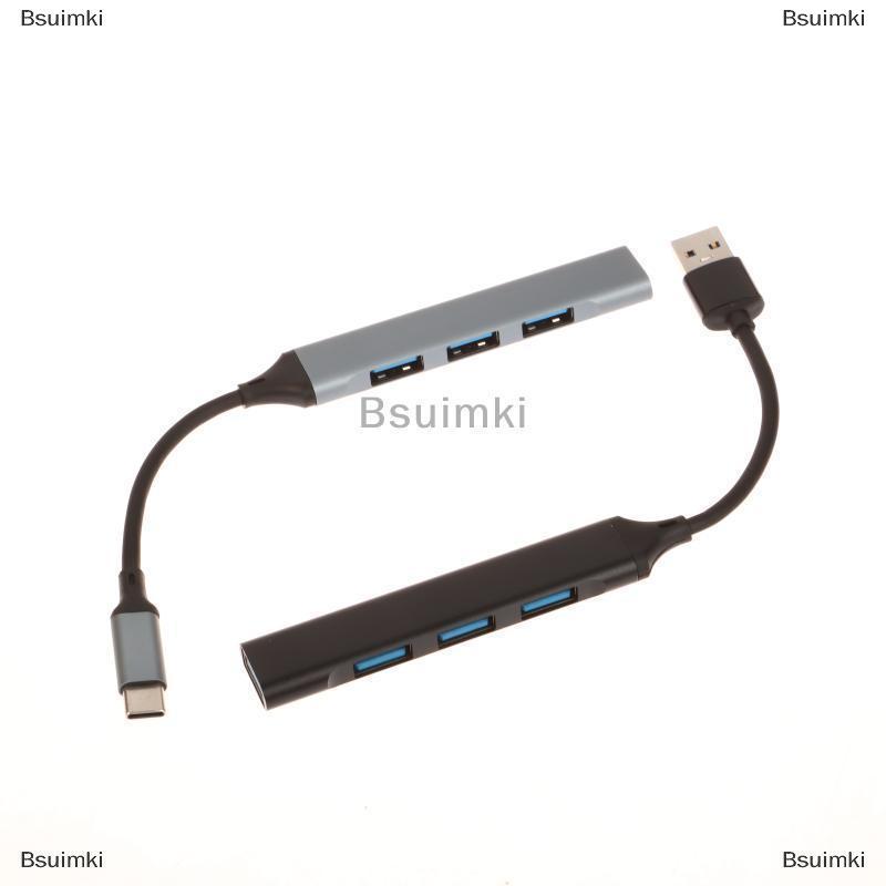 [COD] Bsuimki 1 Piece PC phụ kiện máy tính USB 3.0 HUB USB Hub 4 cổng tốc độ cao loại C SPLITTER 5Gbps Multiport Hub 4 USB 3.0 2.0 cổng
