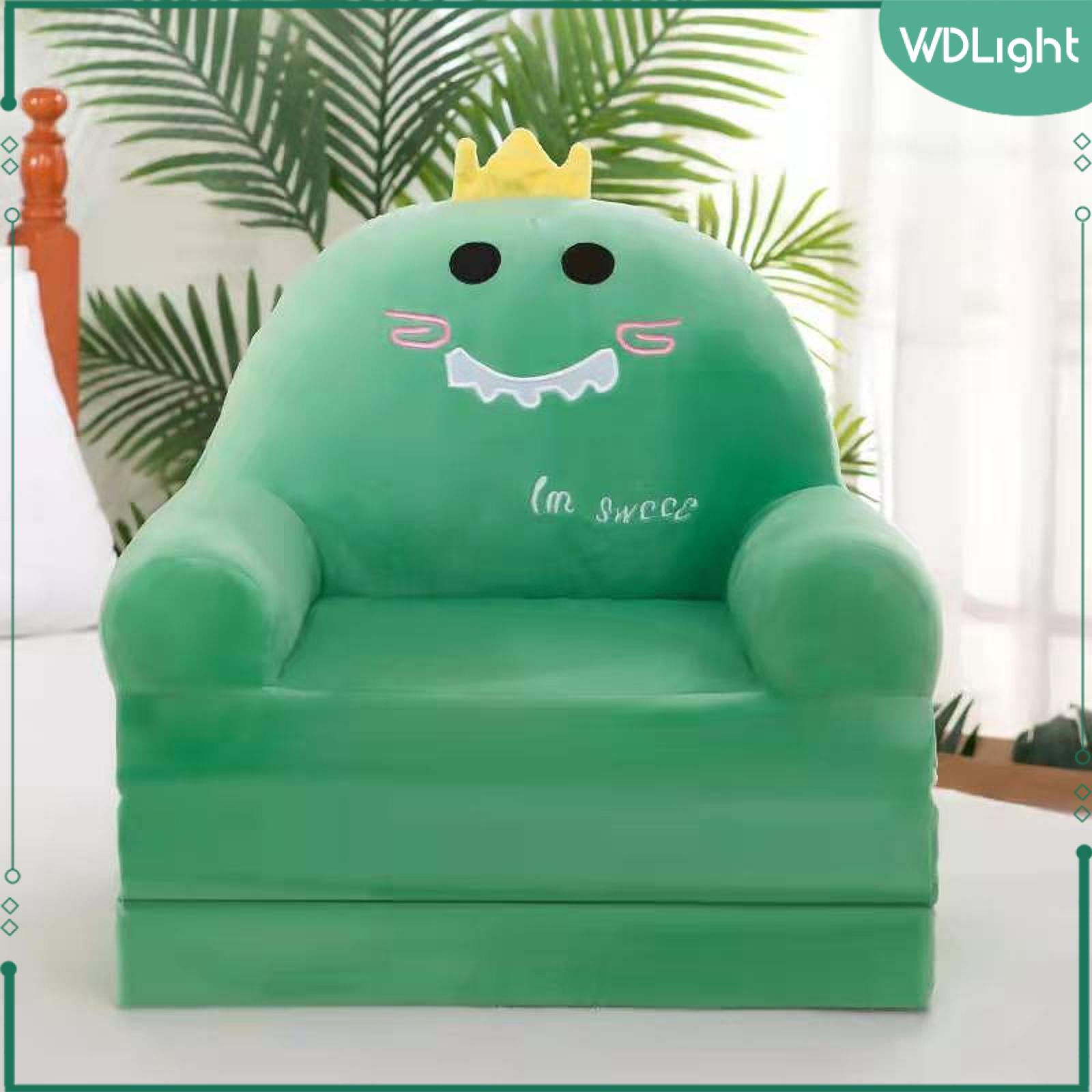 WDLight Kids Couch Fold Out Convertible Sofa to Lounger 2 in 1 Cute Washable Furniture Chair Folding for Bedroom Living Room Home - 4
