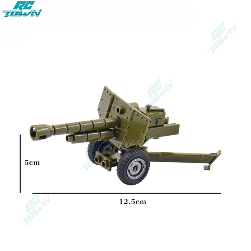 2024New!Military Weapons Minifigures Building Blocks Cannon Howitzer Assembled Toys For Kids Holiday Gifts ราคา 22 บาท*ส่งฟรี