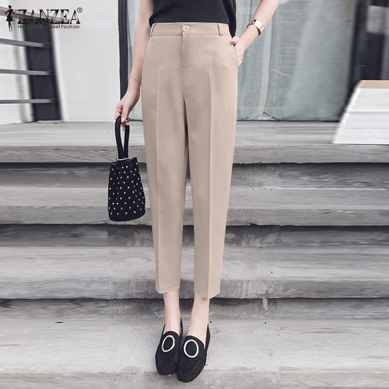 Casual Loose Wide Leg Pants For Women 2023 Spring And Summer New Korean  Fashion 1button Suit Pants Ladies Commuter Trousers - Pants & Capris -  AliExpress