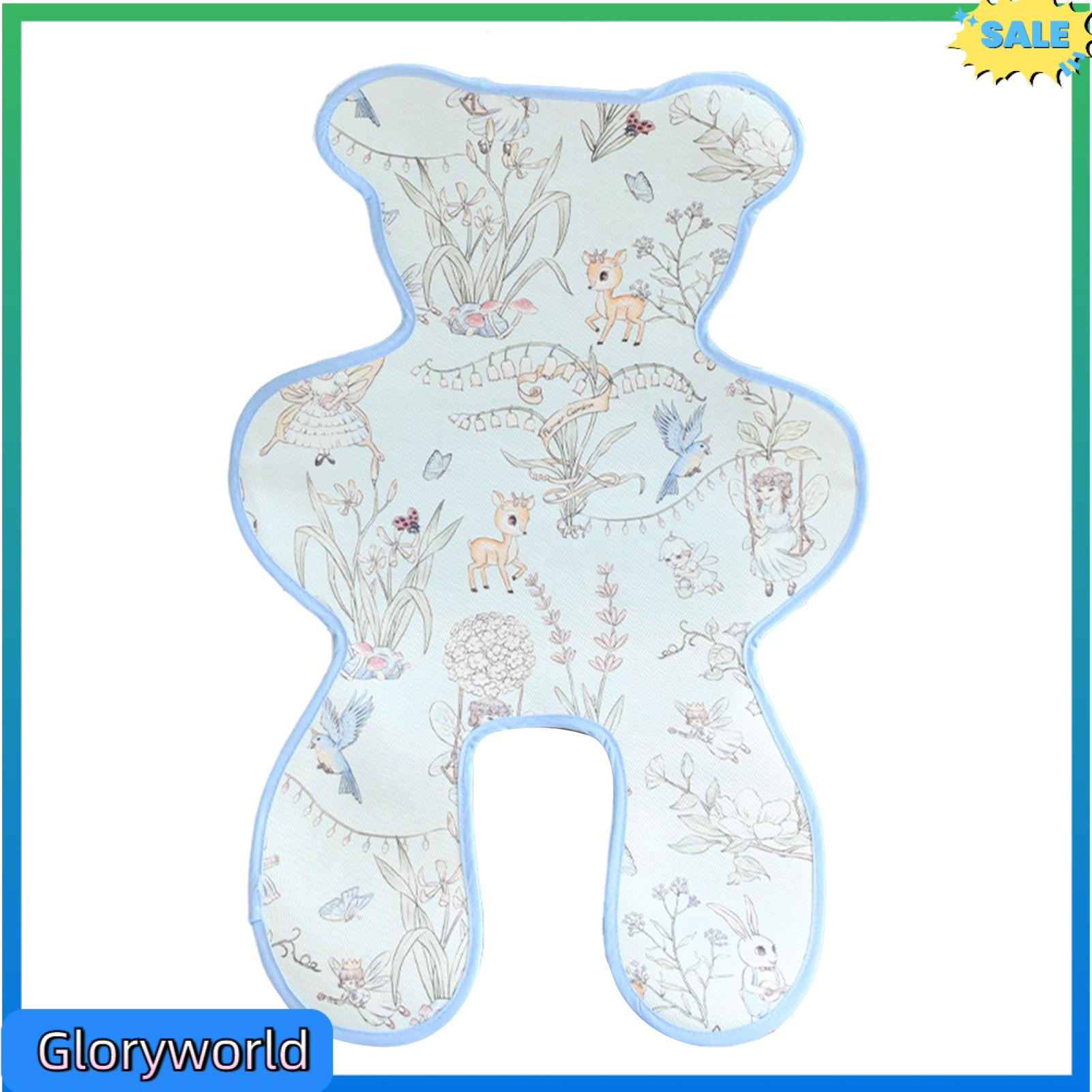 Gloryworld dây đai an toàn lót xe đẩy ghế ngồi xe đẩy tấm làm mát ghế ngồi ô tô thông dụng tấm làm mát cho xe đẩy em bé miếng đệm làm mát thoáng khí cho ghế cao ghế an toàn Top