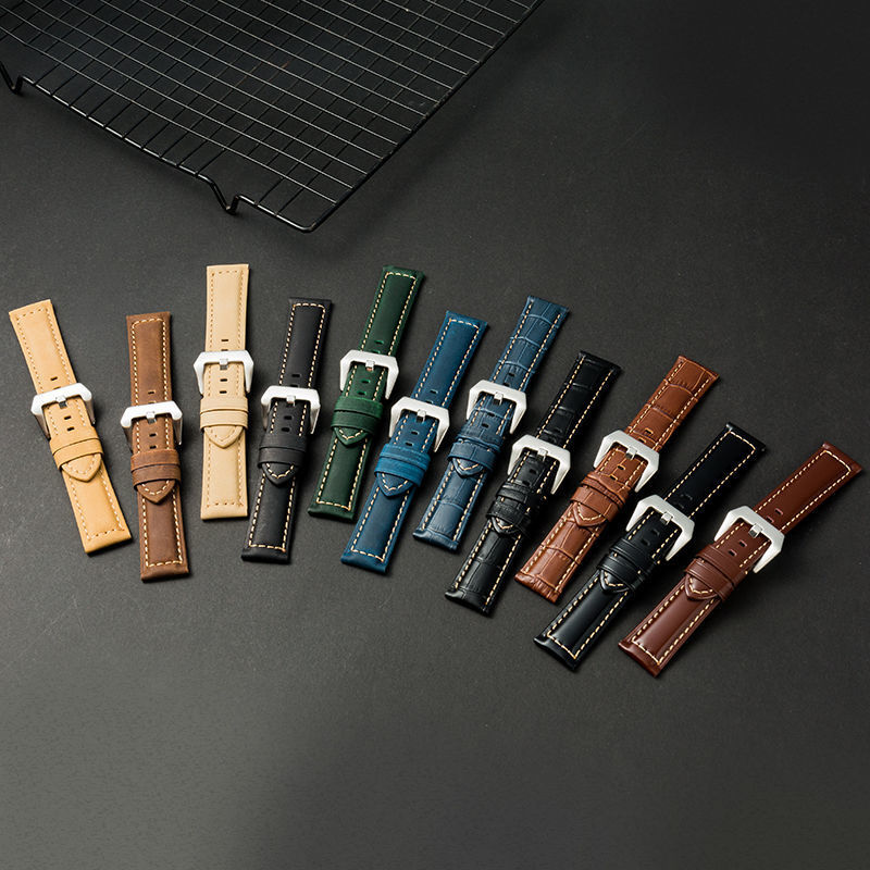 [EE utility] Genuine Leather Strap Substitute Crazy Horse Leather Watch Band Men's Leather 20222426mm Wholesale Wholesale Delivery Agent Women Watches