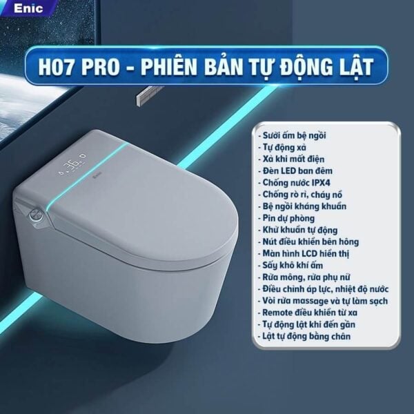 BỒN CẦU THÔNG MINH TREO TƯỜNG ENIC SMART H PRO