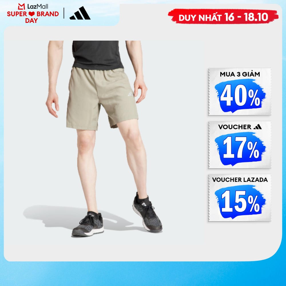 [CHỈ 5.11-20H 10.11-VOUCHER 35%] adidas Training Gym Training Shorts Men Green IR5879