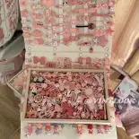 Vintlook cô gái dễ thương phụ kiện tóc Bộ đồ màu hồng phim hoạt hình siêu dễ thương barrettes 50 cái thời trang phù hợp với