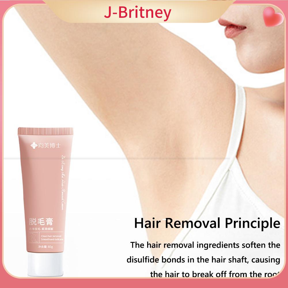 J-BRITNEY Không có đốm đen Kem tẩy lông phần riêng tư An toàn cho da nhạy cảm Dành cho chân, tay, nách Sáp Kem tẩy lông 2.82oz Gentle Formula Kem tẩy lông toàn thân Dành cho nam và nữ