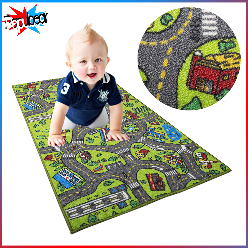 Traffic Map Living Room Children Kids Play Area Rug Carpet Crawling Floor Mat ราคา 3,253 บาท*ส่งฟรี
