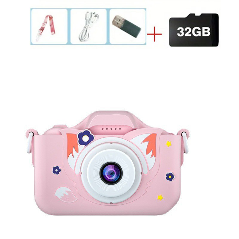 Máy ảnh trẻ em Đồ Chơi 2 Inch Màn Hình HD Phim Hoạt Hình Trẻ Em máy ảnh kỹ thuật số Với 32G Thẻ Nhớ Mini máy ảnh SLR đồ chơi dễ thương Cho Trẻ Em quà tặng giáng sinh sinh nhật