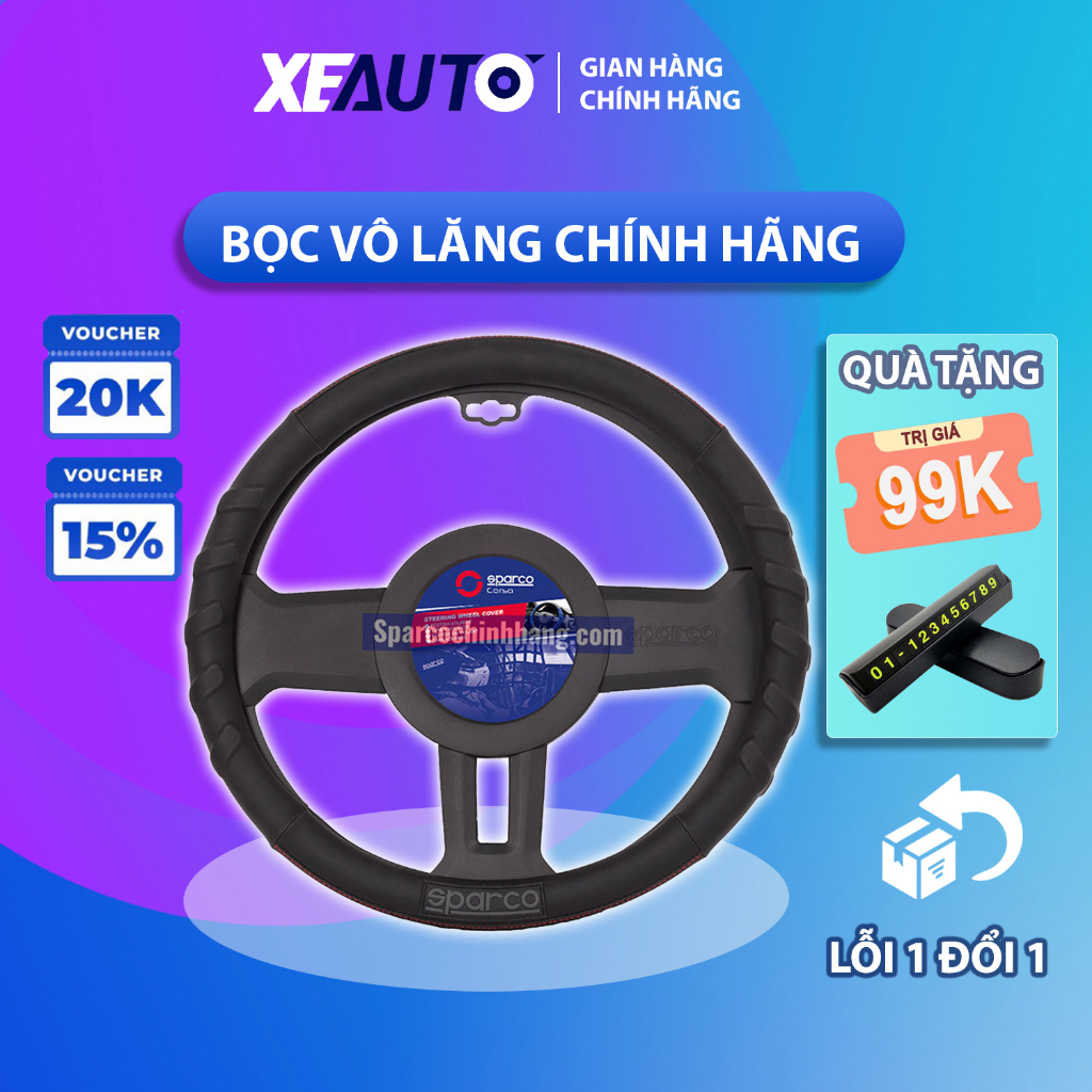 Bọc Vô Lăng Bọc Vô Lăng Sparco Italia Vừa Tất Cả Xe 4 Chỗ Đến 7 Chỗ Các Loại Xe Con