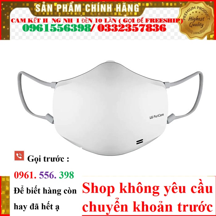 Khẩu trang lọc khí LG PuriCare 2 Khẩu trang LG hỗ trợ lọc virus