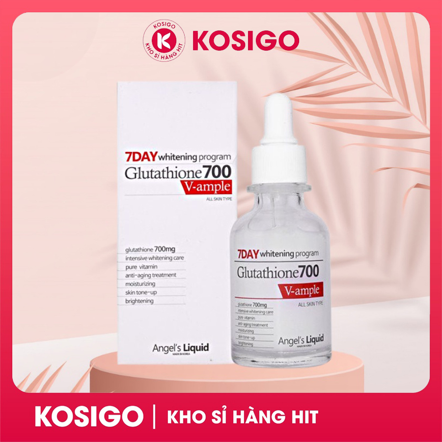 Serum Dưỡng Trắng Da Anɡel's Liquid 7Day Whitening Program Glutathione 700 V-Ampoule 30ml