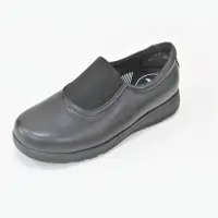 shiny black nursing clogs