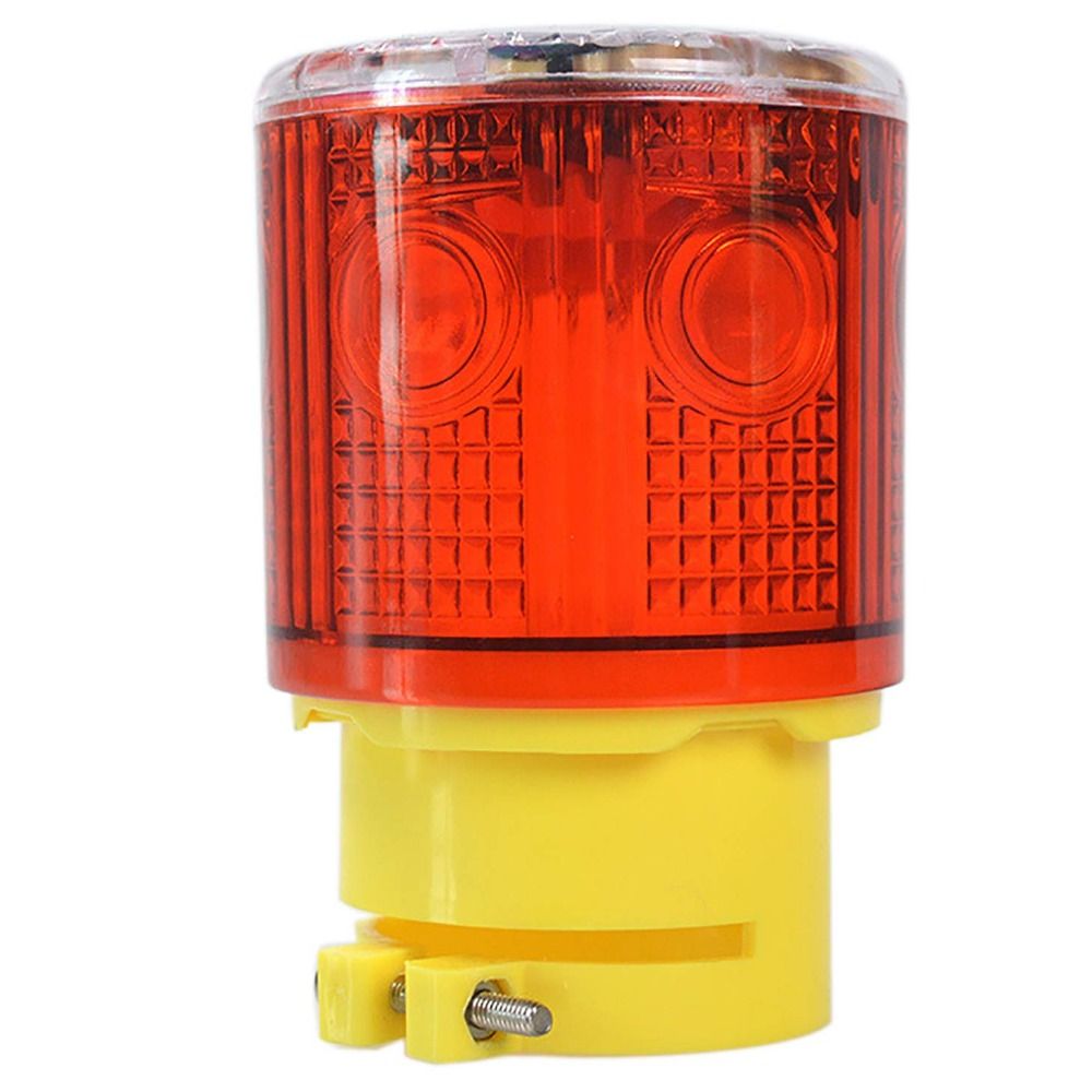 UHIUCU Đỏ Đèn cảnh báo nhấp nháy năng lượng trời 360 độ Hình vuông Đèn Nhấp Nháy An toàn Đánh bóng Cài đặt không dây Xây Dựng
