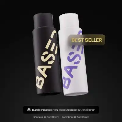 No brand Based Shower Duo Shampoo Conditioner Deep Clean Hydrates Soothes Scalp Boosts Volume