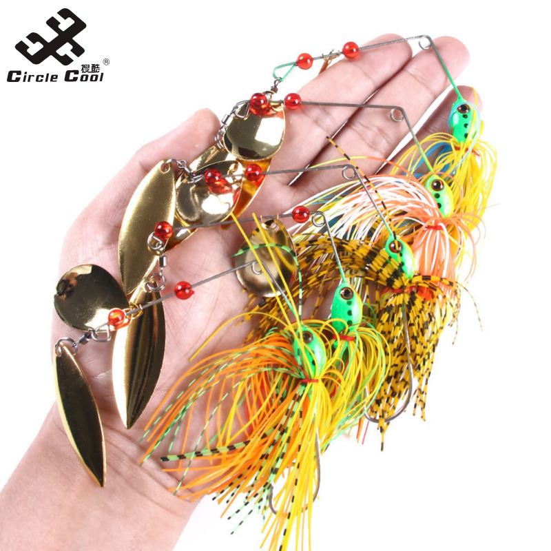 Fishing Lures Spinnerbait Spinner Baits Kit Hard Metal Multicolor Buzzbait  Spinnerbait Jigs For Bass Pike Trout Salmon