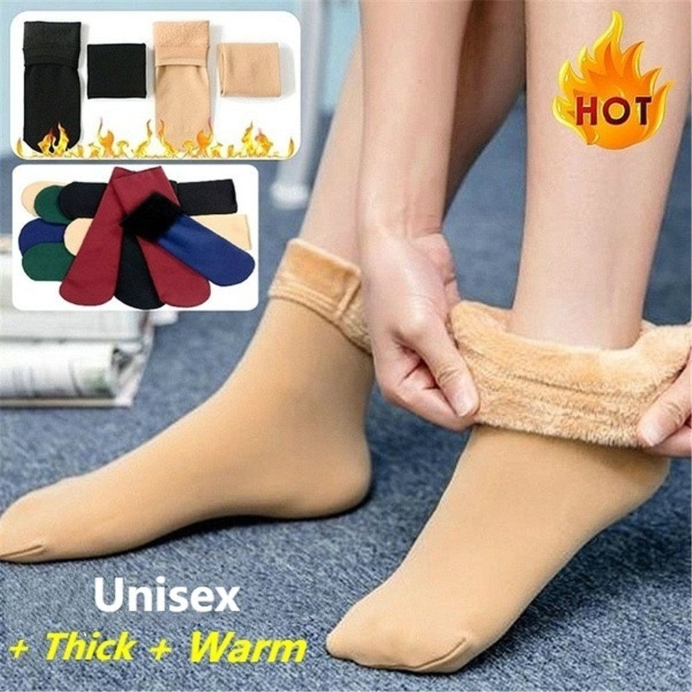 ASLTH Winter Warmer Thermal Wool Snow Boots Thicken Sleeping Socks Velvet Floor Hosiery Snow Socks