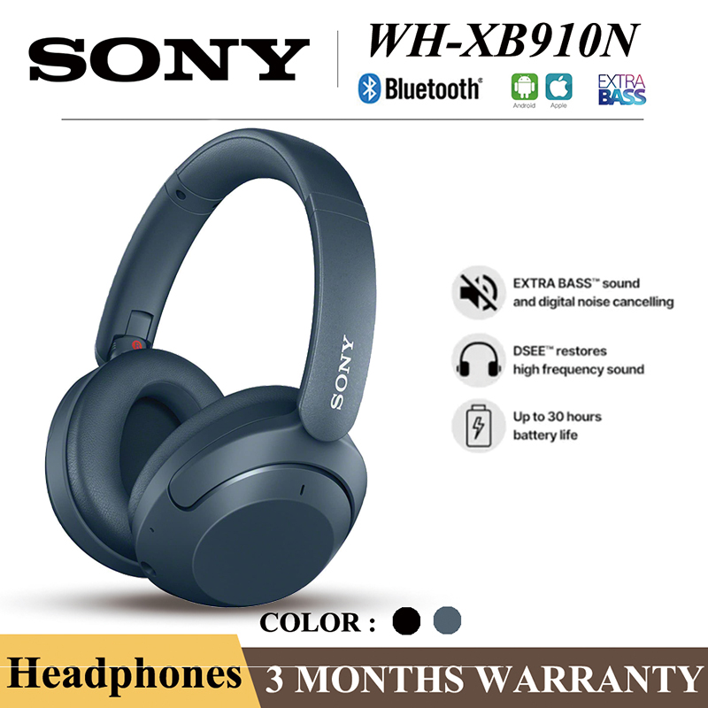 Local seller Sony WH-XB910N noise canceling mic Bluetooth headset for android/pc heavy bass earphone