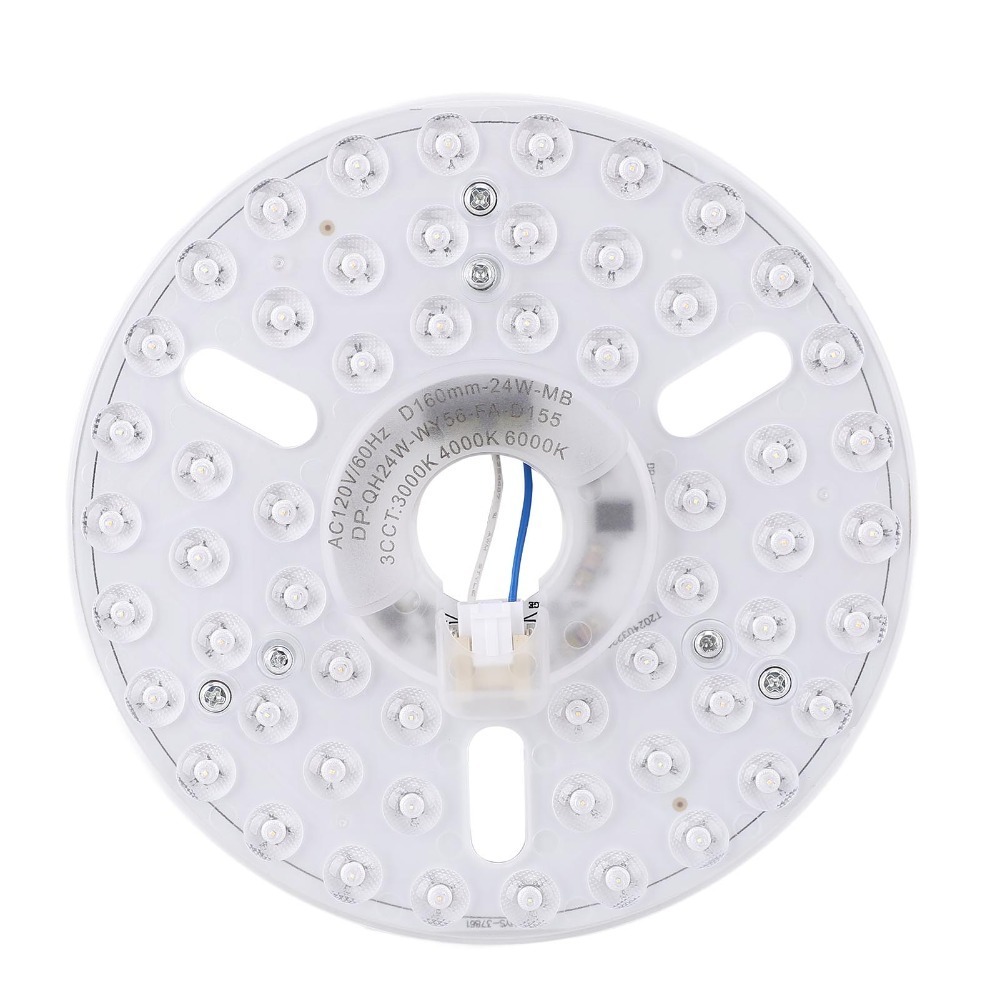 LAZALAI 6.3 Inch LED Ceiling Fan Light Kit Dimmable 24W Ceiling Fan Light Replacement Panel Bright 3CCT Ceiling Fan Light Replacement Board Universal Ceiling Fan