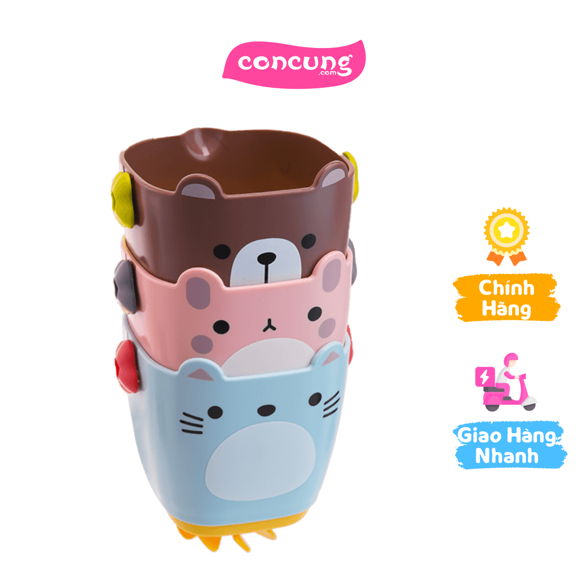 Set 3 xô đồ chơi nhà tắm dễ thương CY297135