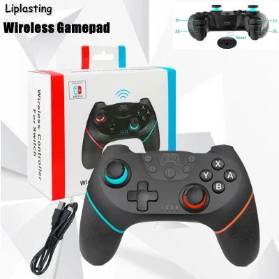 Liplasting Wireless Bluetooth Gamepad Ergonomic Design Controller Switch Gyroscope Axis Function Gaming Grip For Nintend Switch Pro