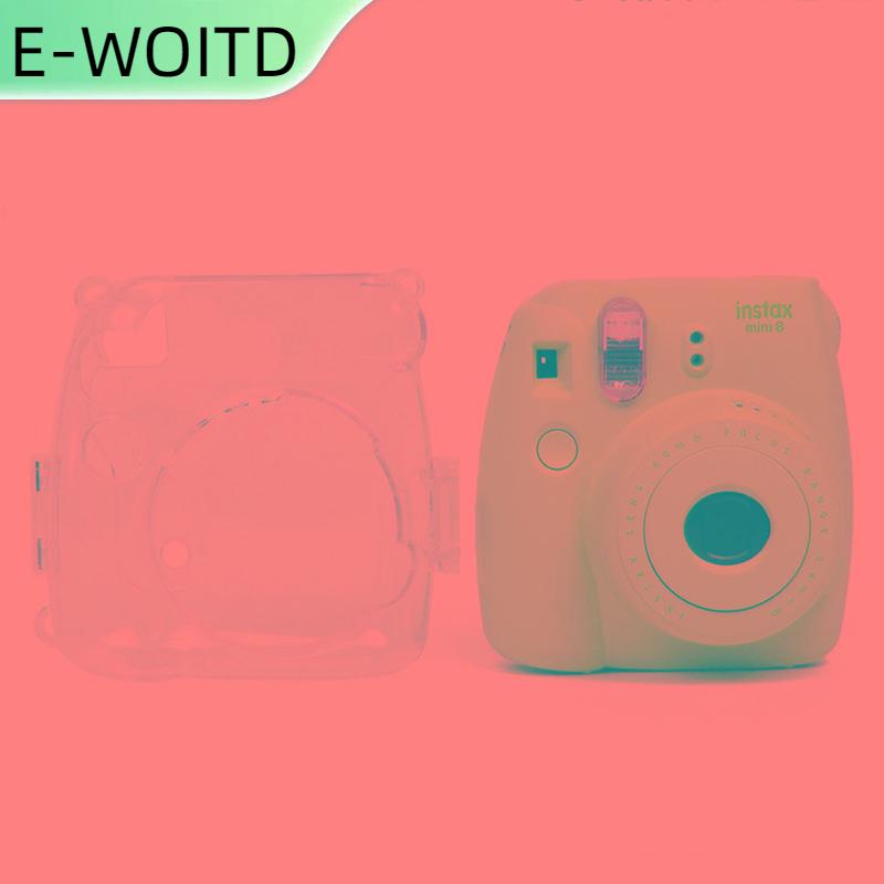 【E-WOITD】 Fujifilm Instax Mini 8 8 + 9ฟิล์มสำเร็จรูปกล้องใสเคสกระเป๋าปลอก ราคา 74 บาท*ส่งฟรี