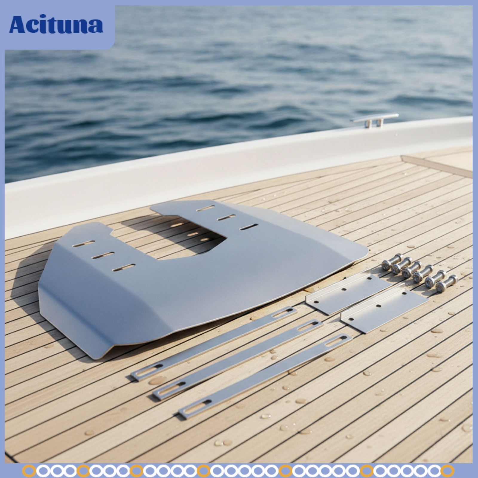 Acituna Anti-Cavitation Water Pressure Plate High-Performance Outboard Motor Stabilizer Fuel-Saving Stabilizer Plate with Brackets Universal for Boat Owners, Boats ราคา 10,767 บาท*ส่งฟรี
