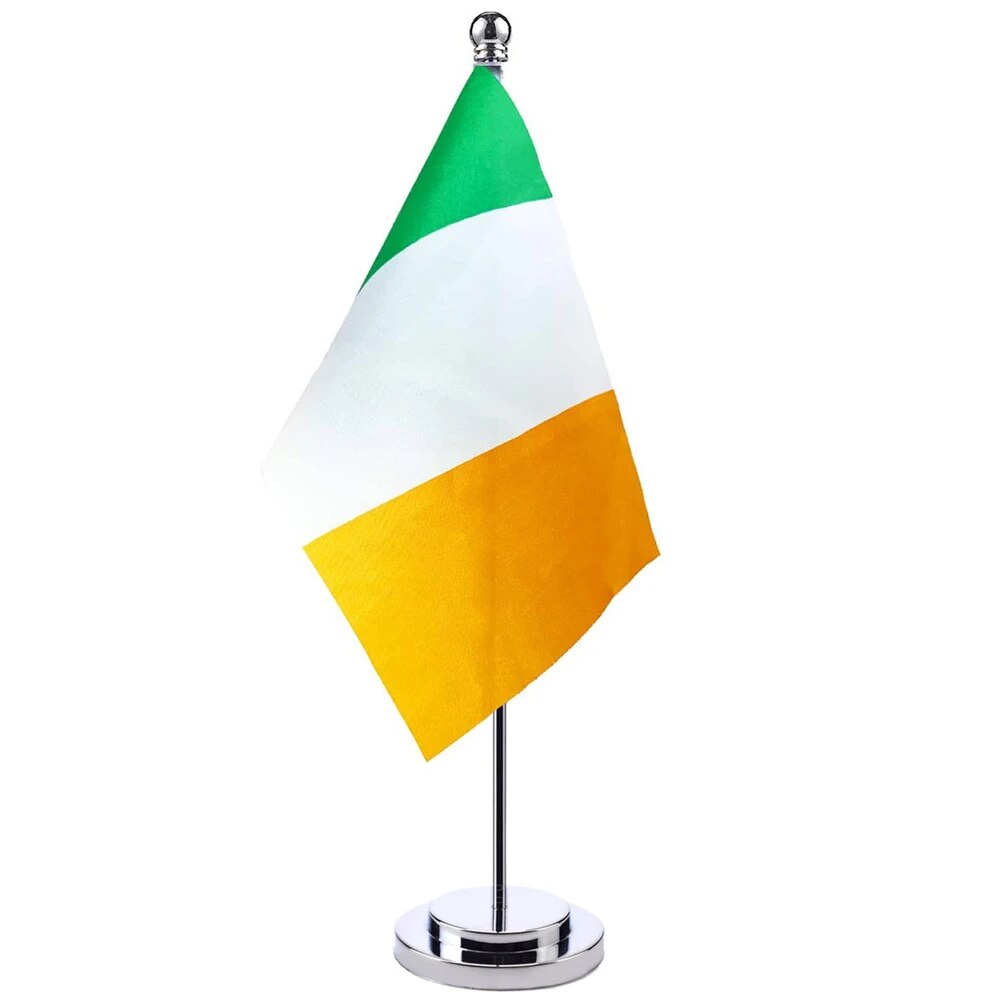 【Prime deal】 Flag Of Ireland Desk Stand Set