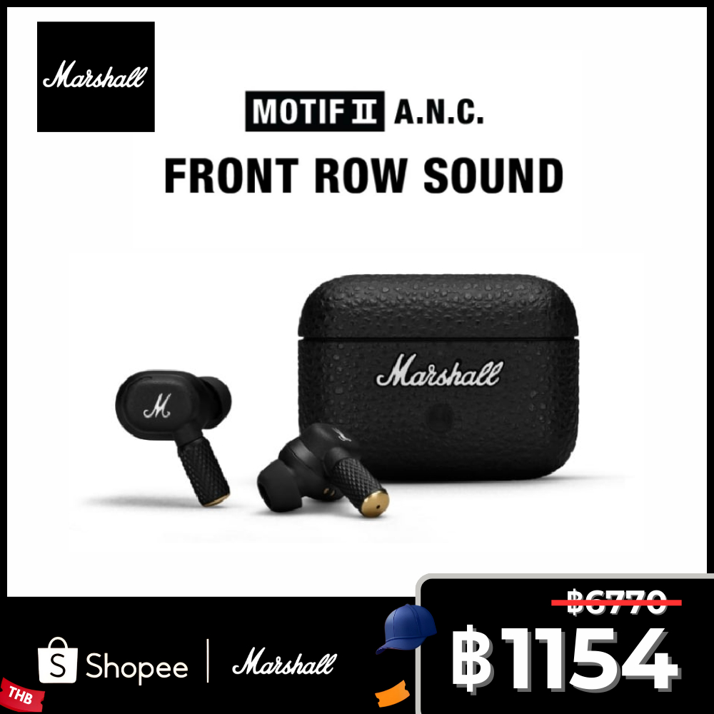 หูฟังไร้สาย Motif A.N.C Noise Cancelling True Wireless ของแท้-ส่งฟรี**Earbuds Motif ANC ชุดหูฟังไร้สายบลูทูธ กันน้ำ【รับประกัน】. ราคา 1,154 บาท*ส่งฟรี