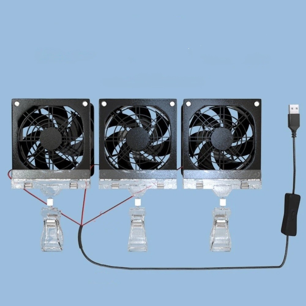 SQUAD Làm mát nhanh Quạt làm mát bể cá Góc Điều Chỉnh Được Tốc độ thay đổi Máy làm mát bể cá Điều khiển máy làm lạnh USB Quạt bể cá Bể nước ngọt - 2
