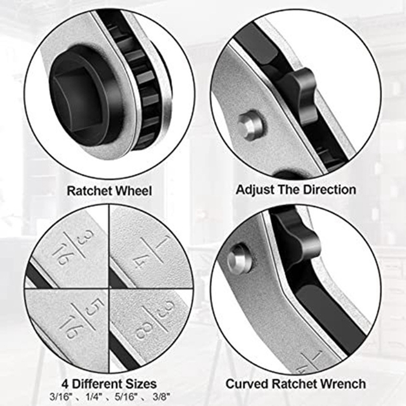 【GoE】-Air Conditioner Valve Ratchet Wrench Adapter Kit for Air Refrigeration Tools and Equipment Repair Tools Clearance