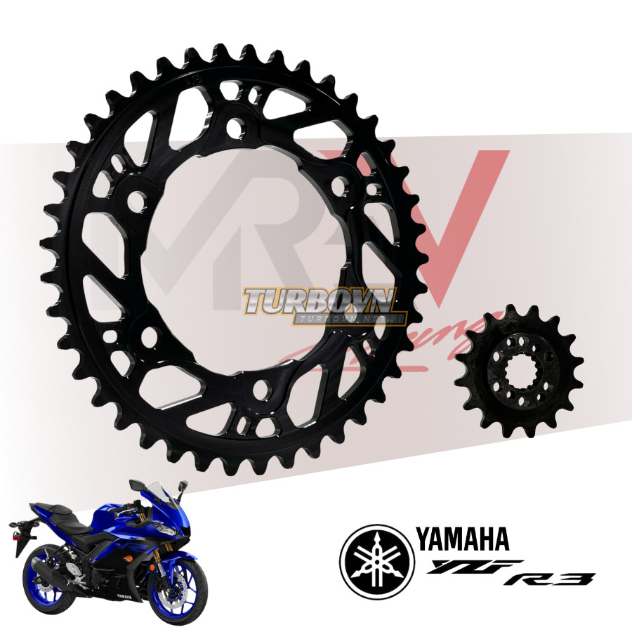 Nhông Sên Dĩa MREV cho xe Yamaha YZF R3 (2020-2024) (N-651, D-361) Giá 1,639,000 Đồng*Miễn phí vận chuyển