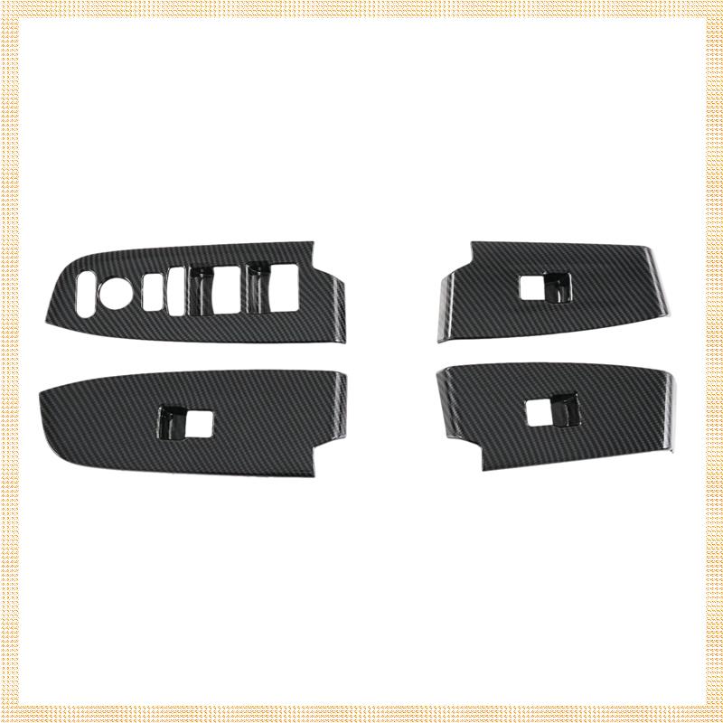 (CRVK) For E:NS1 ENS1 2022 Carbon Fiber ABS Car Glass Switch Lift Button Cover Trim