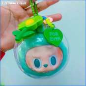 Electronic Circuit Pop Mart Labubu Doll Outdoor Bag Acrylic Dustproof Storage Case Cute Clear Doll Display Box