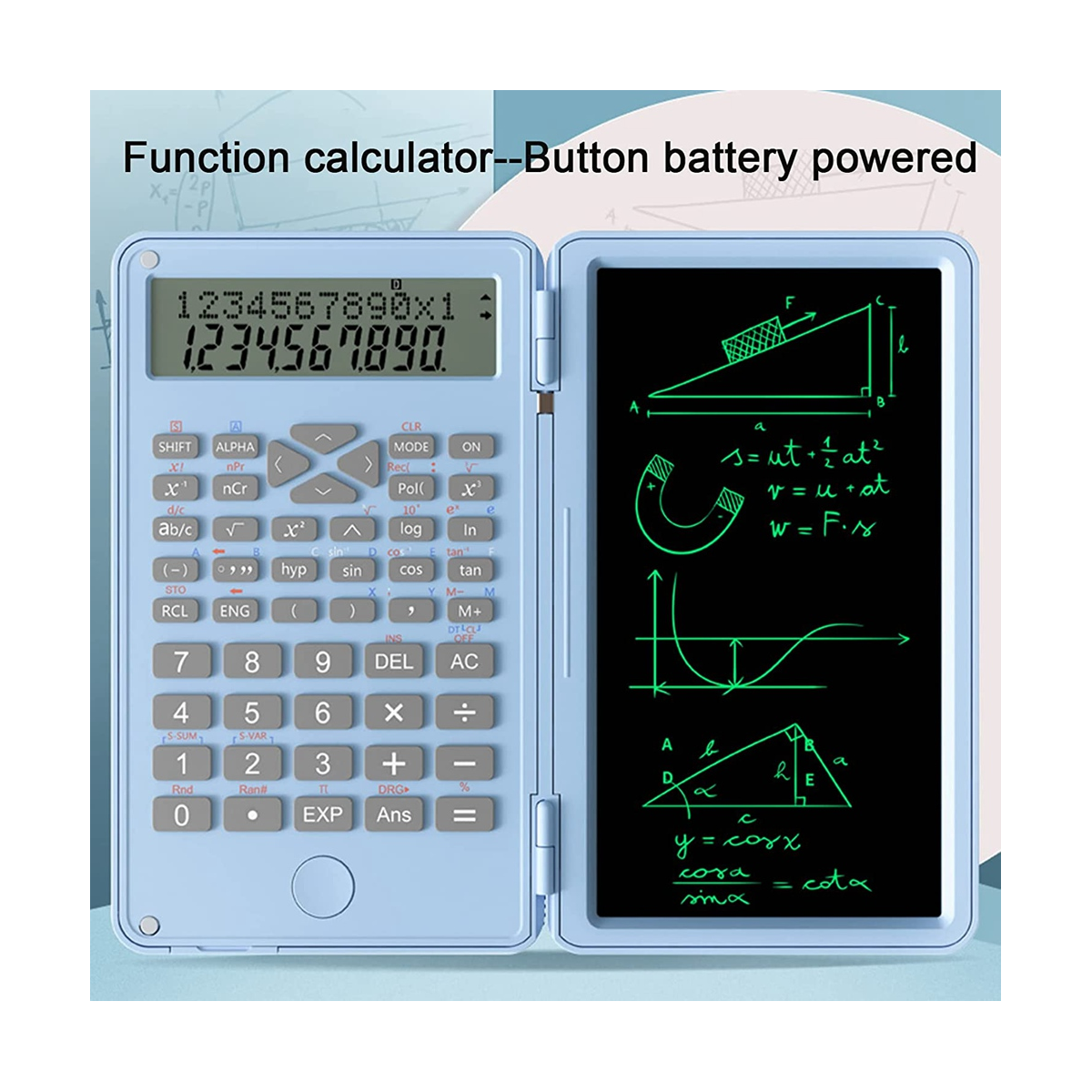 Scientific Calculators, 12-Digit LCD Display Pocket Office Desktop Calculator for Home School Meeting and Study - 2