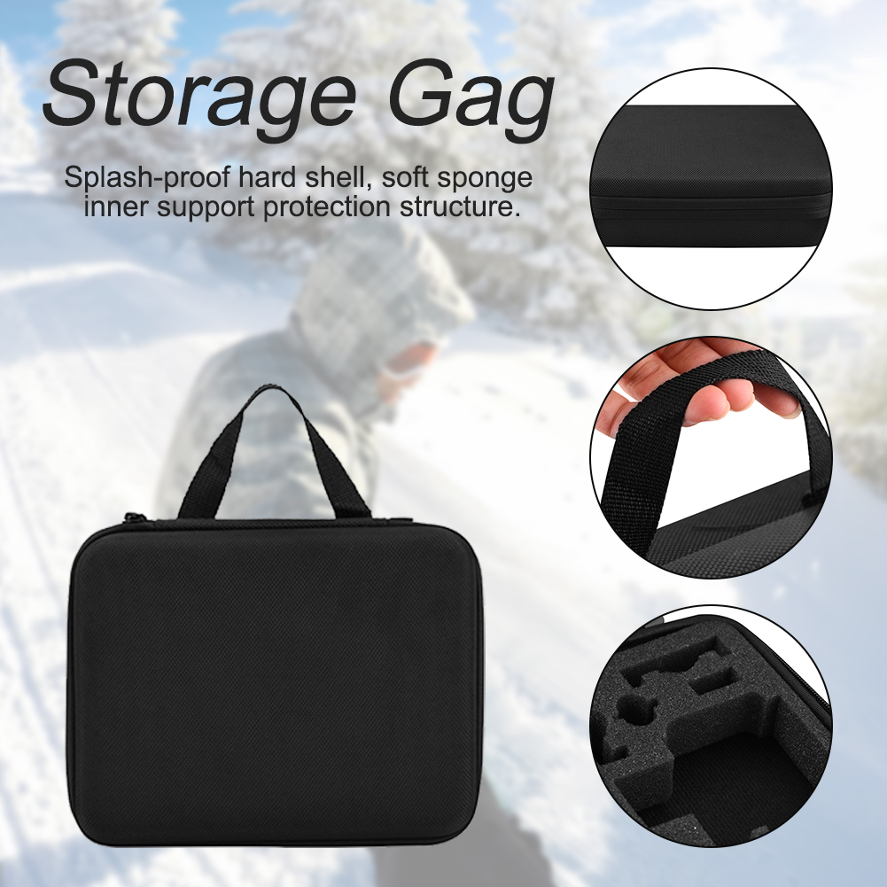 Solid Surface Waterproof Travel Hard Shell Shockproof Anti Scratch Zipper Storage Carrying Case Action Camera Dustproof Protective For GoPro HERO9