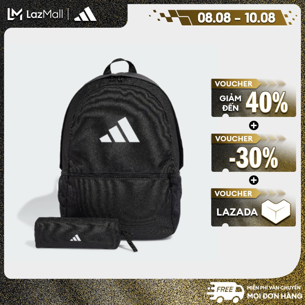 adidas Lifestyle Backpack With Pencil Case Unisex Black JI8081