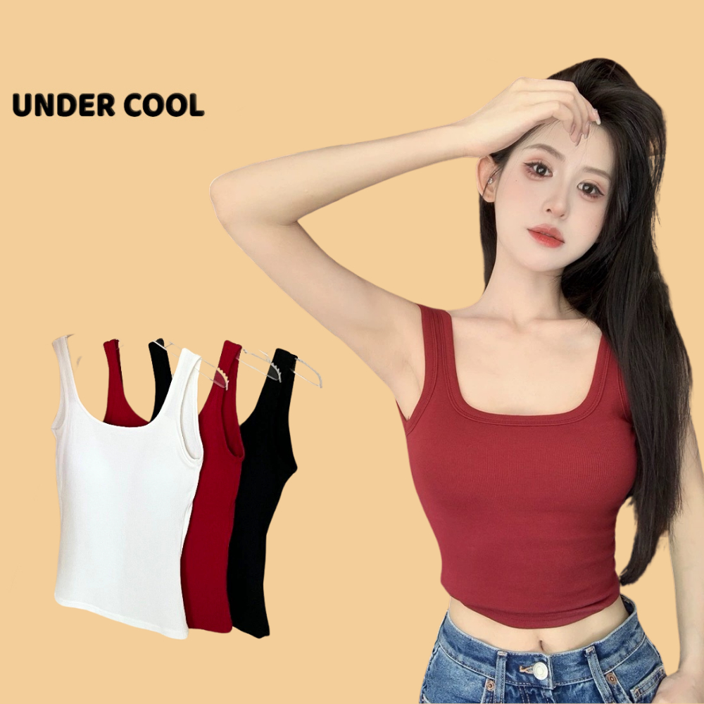  Áo Ba Lỗ Thun Khoét Lưng UNDERCOOL Có Miếng Đệm Ngực 