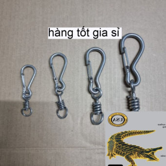Móc Khóa cổ xích chó chống xoắn inox 304