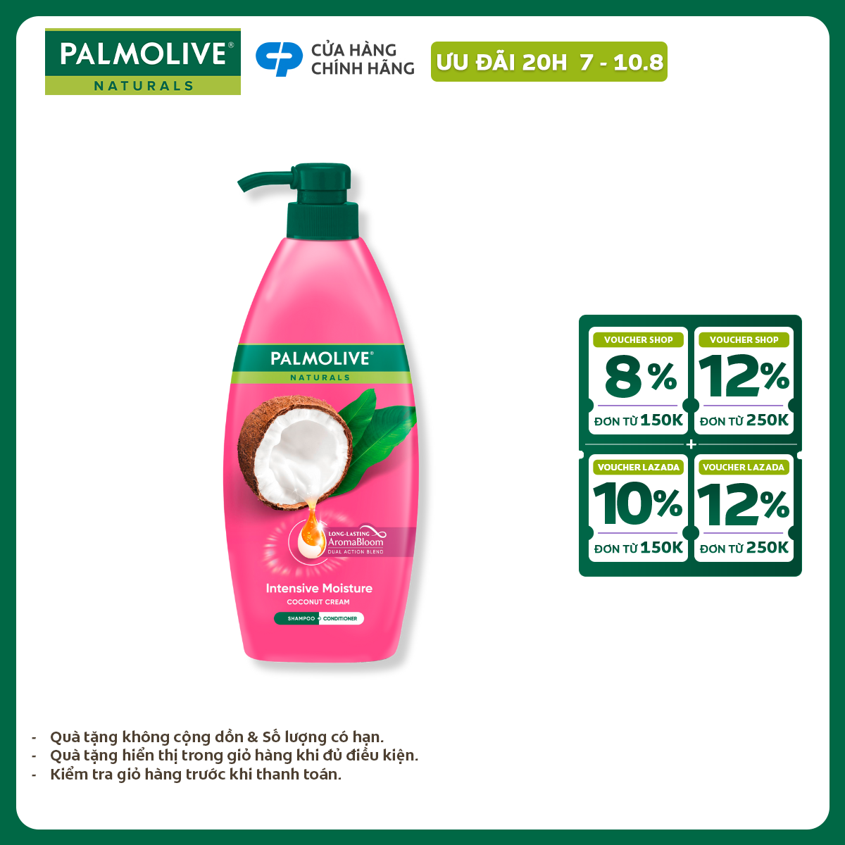 Dầu gội Palmolive kèm xả 2-trong-1 chiết xuất thiên nhiên 600ml